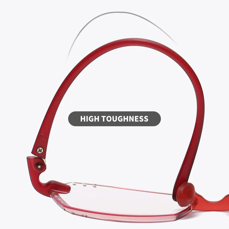 Women Luxury Diamond Cutting Design Blue Light Blocking Rimless Reading Glasses Elegant Red Irregular Presbyopic Reader Eyewear
Women Luxury Diamond Cutting Design Blue Light Blocking Rimless Reading Glasses Elegant Red Irregular Presbyopic Reader Eyewear