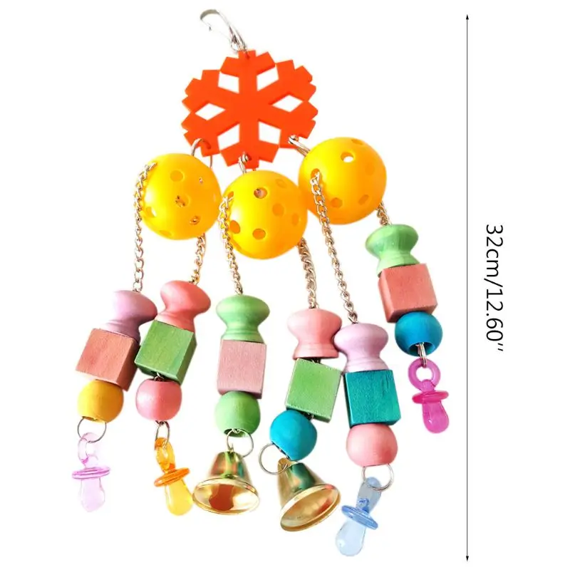 Bird Parrot Toys with Bell Cage Chewing Bite Toys with Colorful Wood Beads Block
Bird Parrot Toys with Bell Cage Chewing Bite Toys with Colorful Wood Beads Block