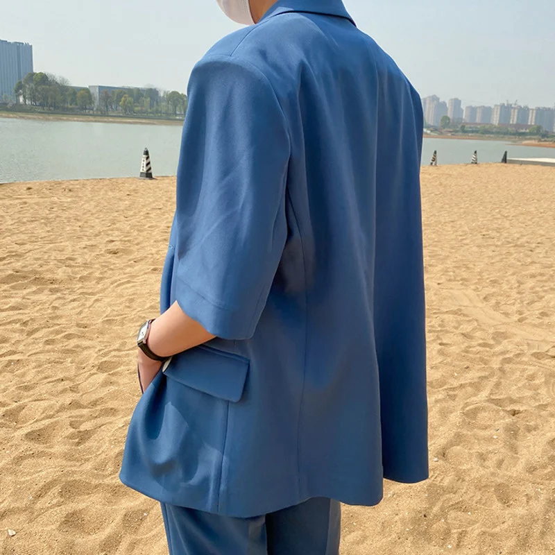 Summer Korean style short sleeve suit 2021 new gentleman thin plain color suit jacket trend men's single coat
Summer Korean style short sleeve suit 2021 new gentleman thin plain color suit jacket trend men's single coat