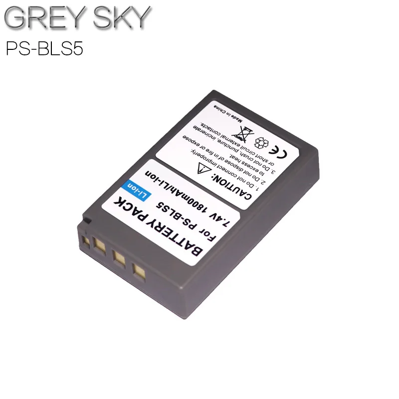 4 шт. аккумулятор BLS5 с жк-зарядным устройством для Olympus PEN аккумулятора жк-экраном
