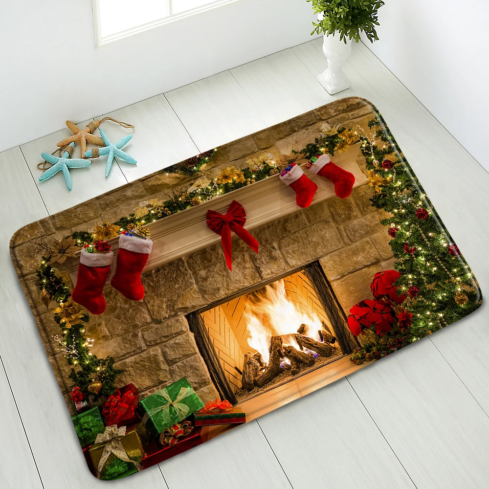 Christmas Non-Slip Bath Mat Bedroom Kitchen Doormat Absorbent Floor Pads Home Carpet Welcome Mats Washable Foot Pads Flannel
Christmas Non-Slip Bath Mat Bedroom Kitchen Doormat Absorbent Floor Pads Home Carpet Welcome Mats Washable Foot Pads Flannel