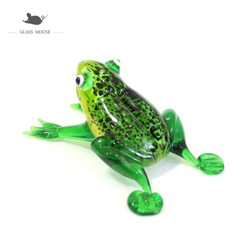 

Different Styles Cute Animal Mini Figurines Murano Glass Frog Ornaments Collection 2022 New Year Party Gifts For Kids Home Decor