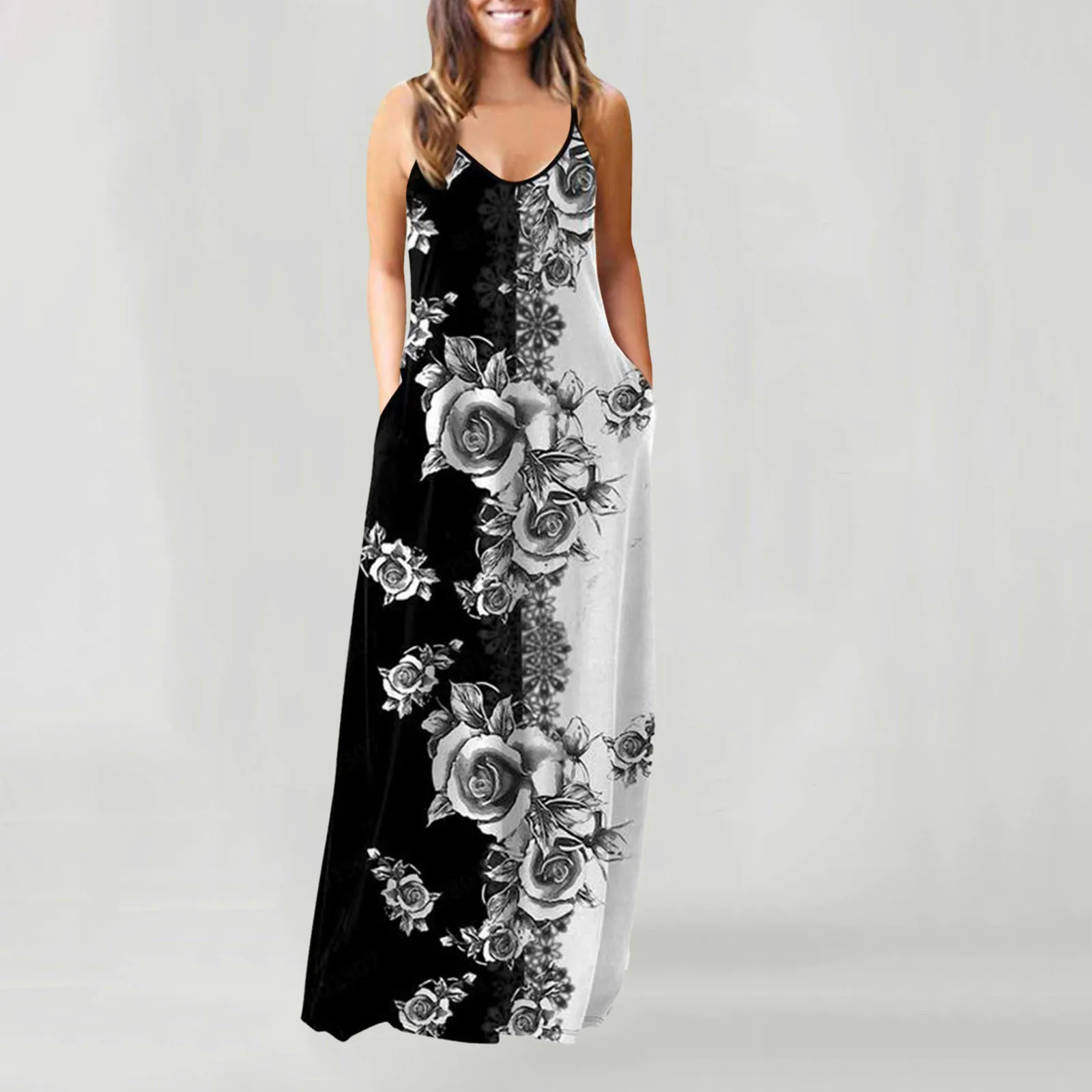 2021 Summer Womens Casual Long Dress Flower Print Sleeveless Pullover Maxi Dress Plus Size 3XL-5XL Elegant Party Vestidos A30
2021 Summer Womens Casual Long Dress Flower Print Sleeveless Pullover Maxi Dress Plus Size 3XL-5XL Elegant Party Vestidos A30
