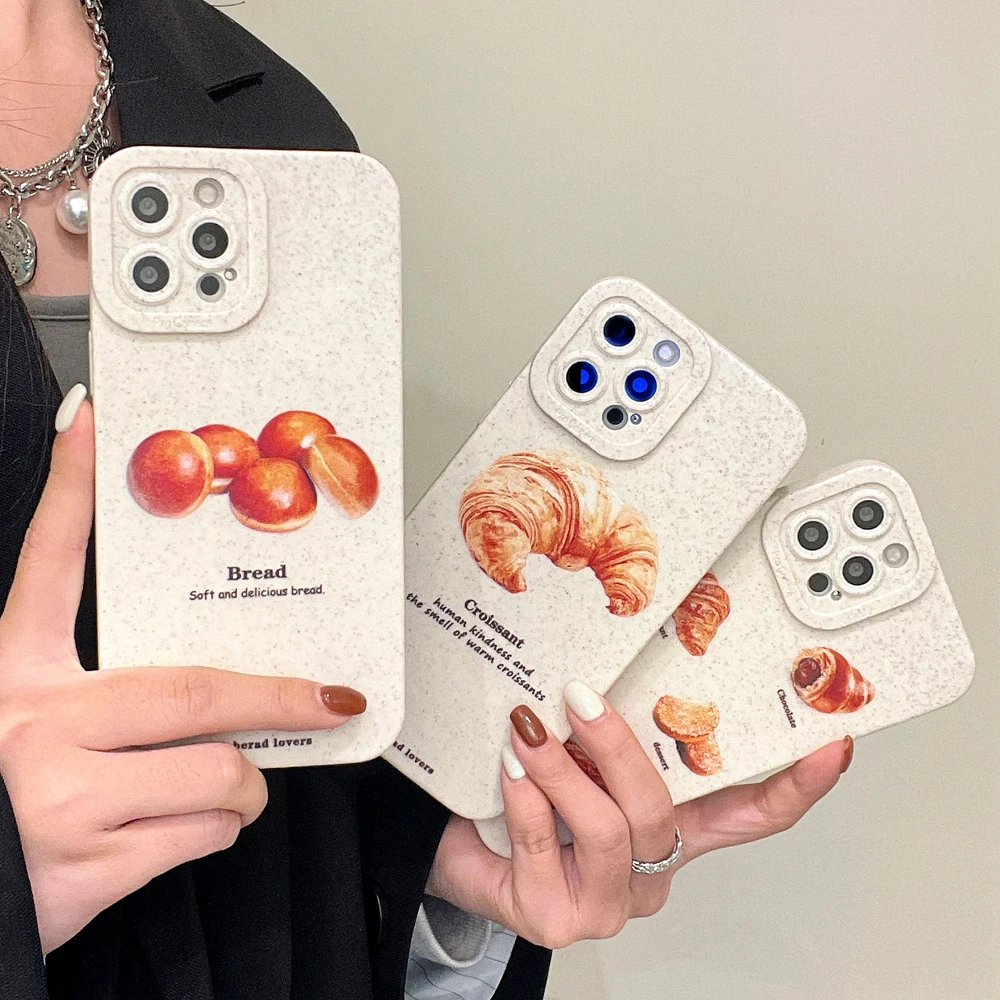 Retro Croissant Bread Printing Soft Silicone Phone Case for iPhone 11 13 12 Pro Max X XS XR 7 8 Plus Camera Protection Cover 
Retro Croissant Bread Printing Soft Silicone Phone Case for iPhone 11 13 12 Pro Max X XS XR 7 8 Plus Camera Protection Cover