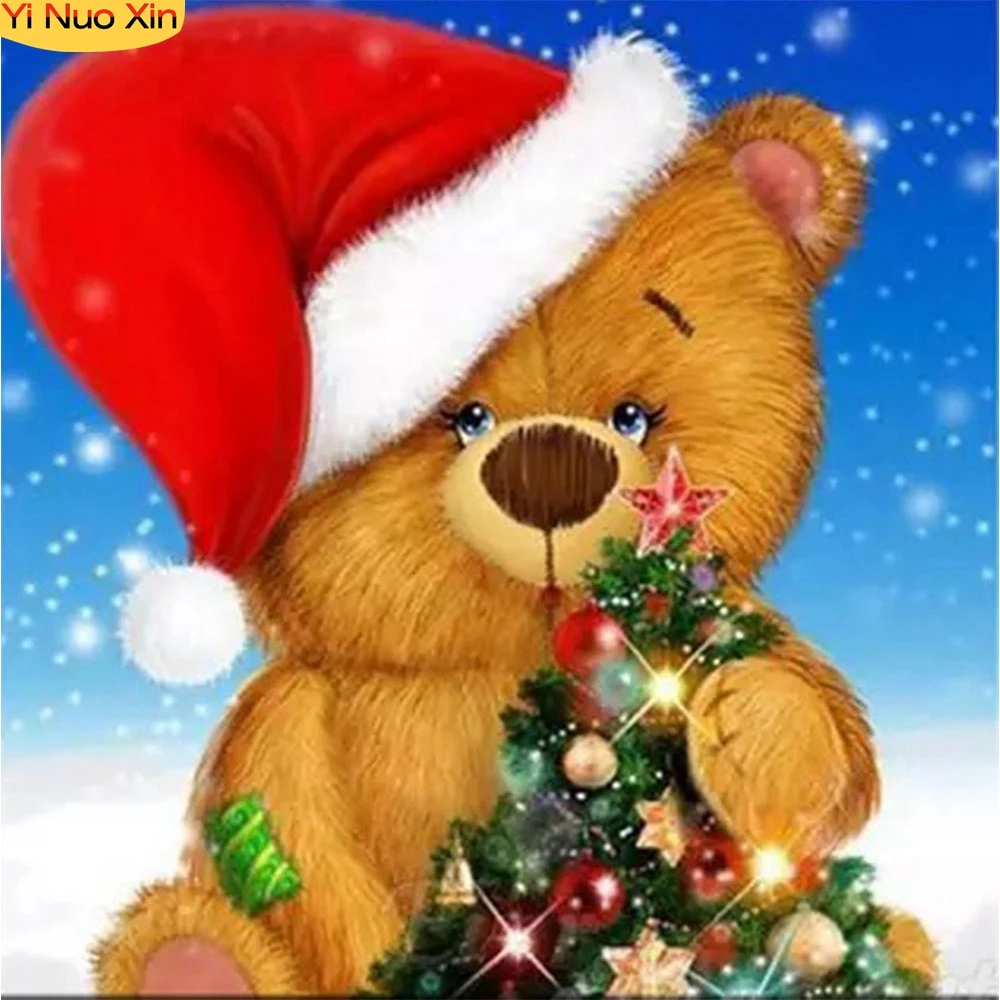 YNX 5D DIY Christmas Bear Crystal Home Decor Rhinestone Complete Kit Gifts Full Mosaic Diamond Painting Cross Stitch Embroidery
YNX 5D DIY Christmas Bear Crystal Home Decor Rhinestone Complete Kit Gifts Full Mosaic Diamond Painting Cross Stitch Embroidery