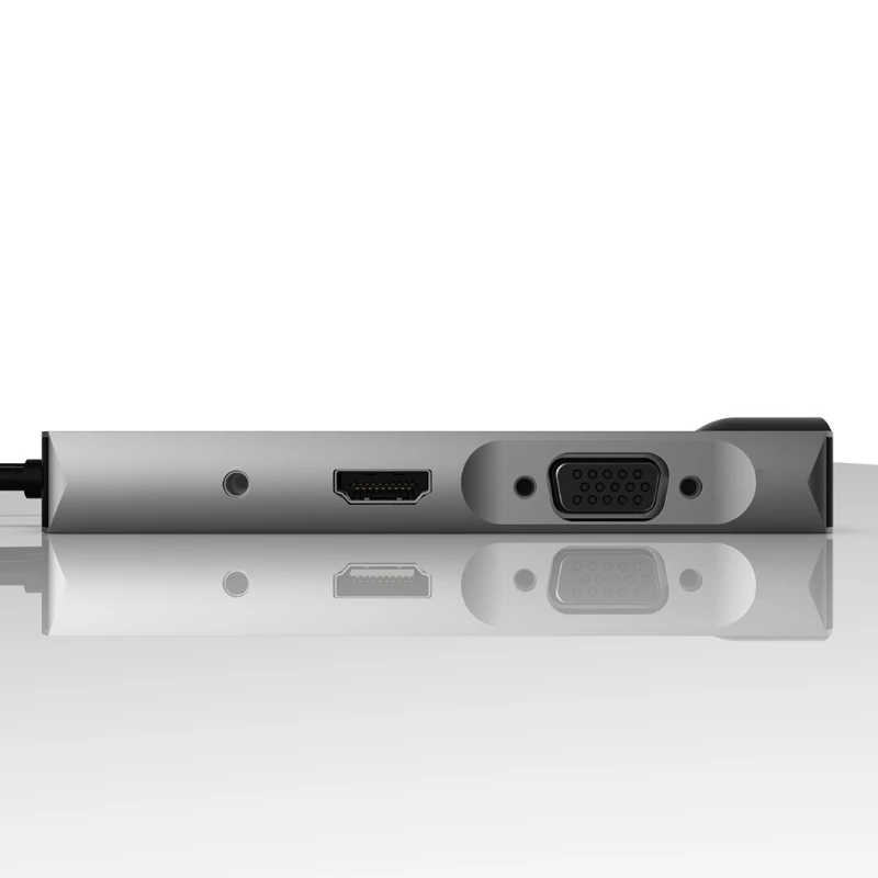 Multi-Function USB C Hub 9 in 1 USB-C Type C Adapter Dock 2 USB Ports 4K HDMI-Compatible TF SD VGA 3.5mm Hub
Multi-Function USB C Hub 9 in 1 USB-C Type C Adapter Dock 2 USB Ports 4K HDMI-Compatible TF SD VGA 3.5mm Hub