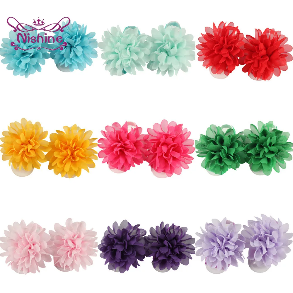 Nishine Solid Color Chiffon Floral Baby Girls Barefoots Sandals Infant Elastic Band with Foot Flowers Newborn Photography Props
Nishine Solid Color Chiffon Floral Baby Girls Barefoots Sandals Infant Elastic Band with Foot Flowers Newborn Photography Props