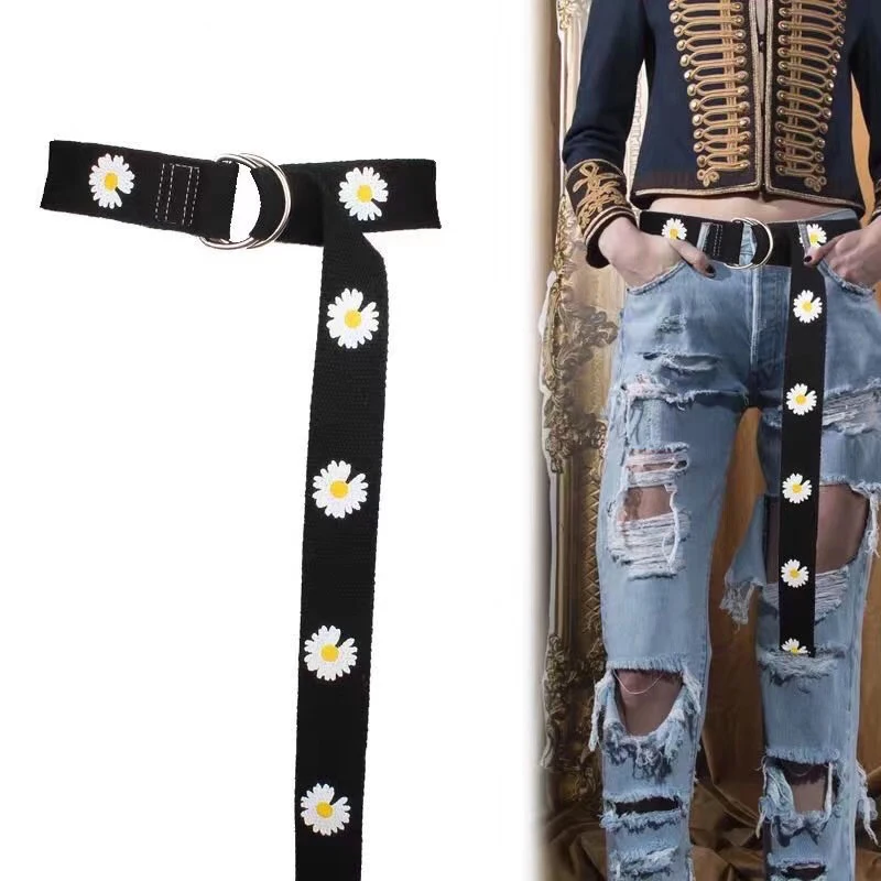 Adjustable All-Match belt Unisex Korean Style Canvas Belts sunflower fashion aesthetic long waistband students girls belt 2020
Adjustable All-Match belt Unisex Korean Style Canvas Belts sunflower fashion aesthetic long waistband students girls belt 2020