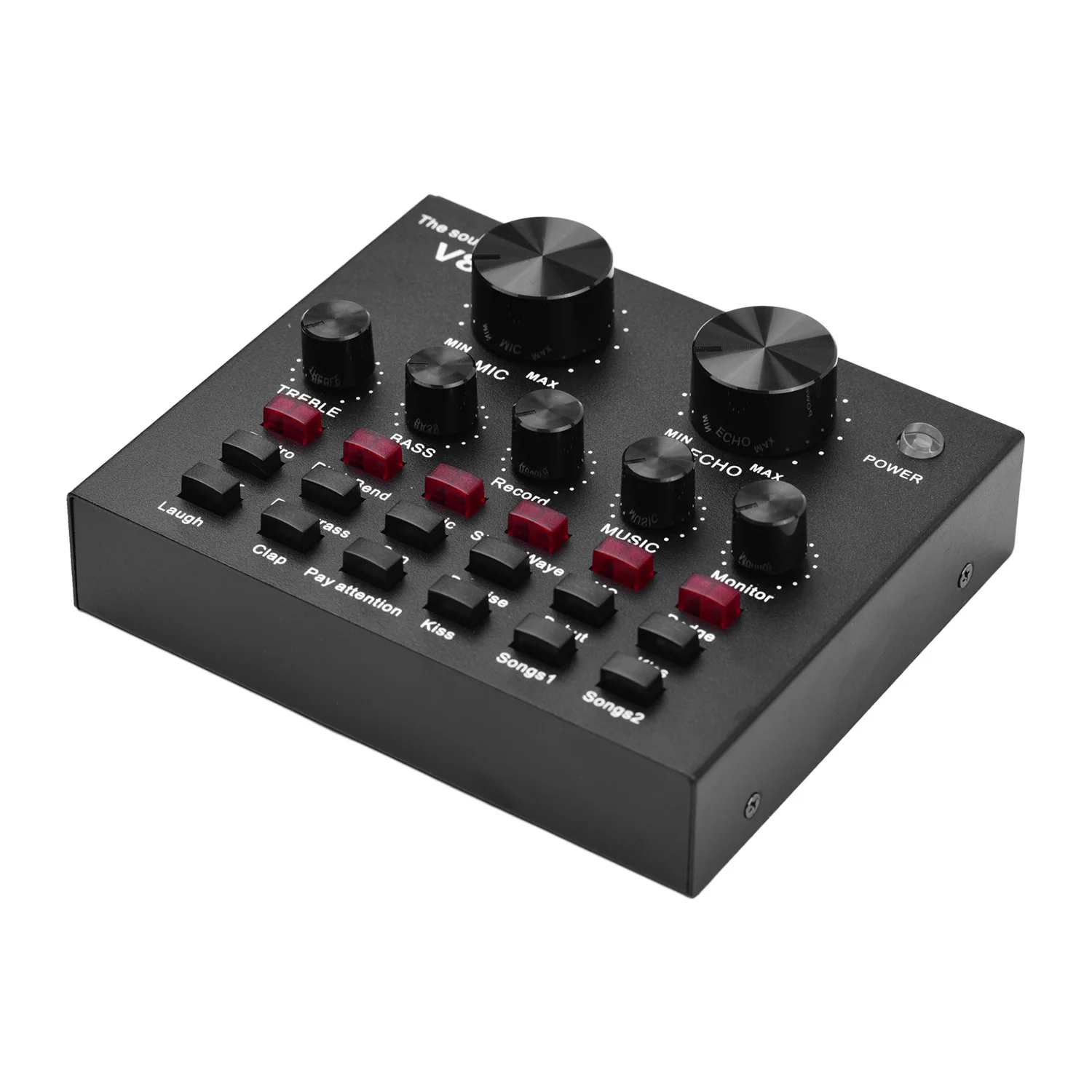 Multifunctional Live Sound Card for Singing/Live Broadcasting/ Recording Voice and Music Compatible
Multifunctional Live Sound Card for Singing/Live Broadcasting/ Recording Voice and Music Compatible