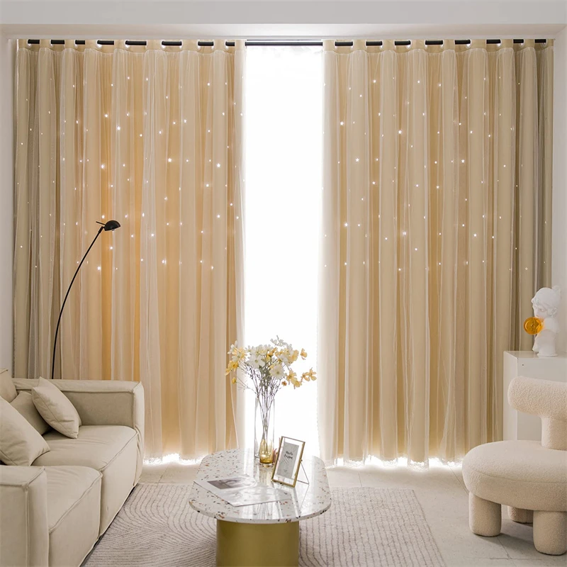 Шторы блэкаут двухслойные для девочек, детские белые Фотошторы со звездами для спальни, домашний текстиль 
Шторы блэкаут двухслойные для девочек, детские белые Фотошторы со звездами для спальни, домашний текстиль