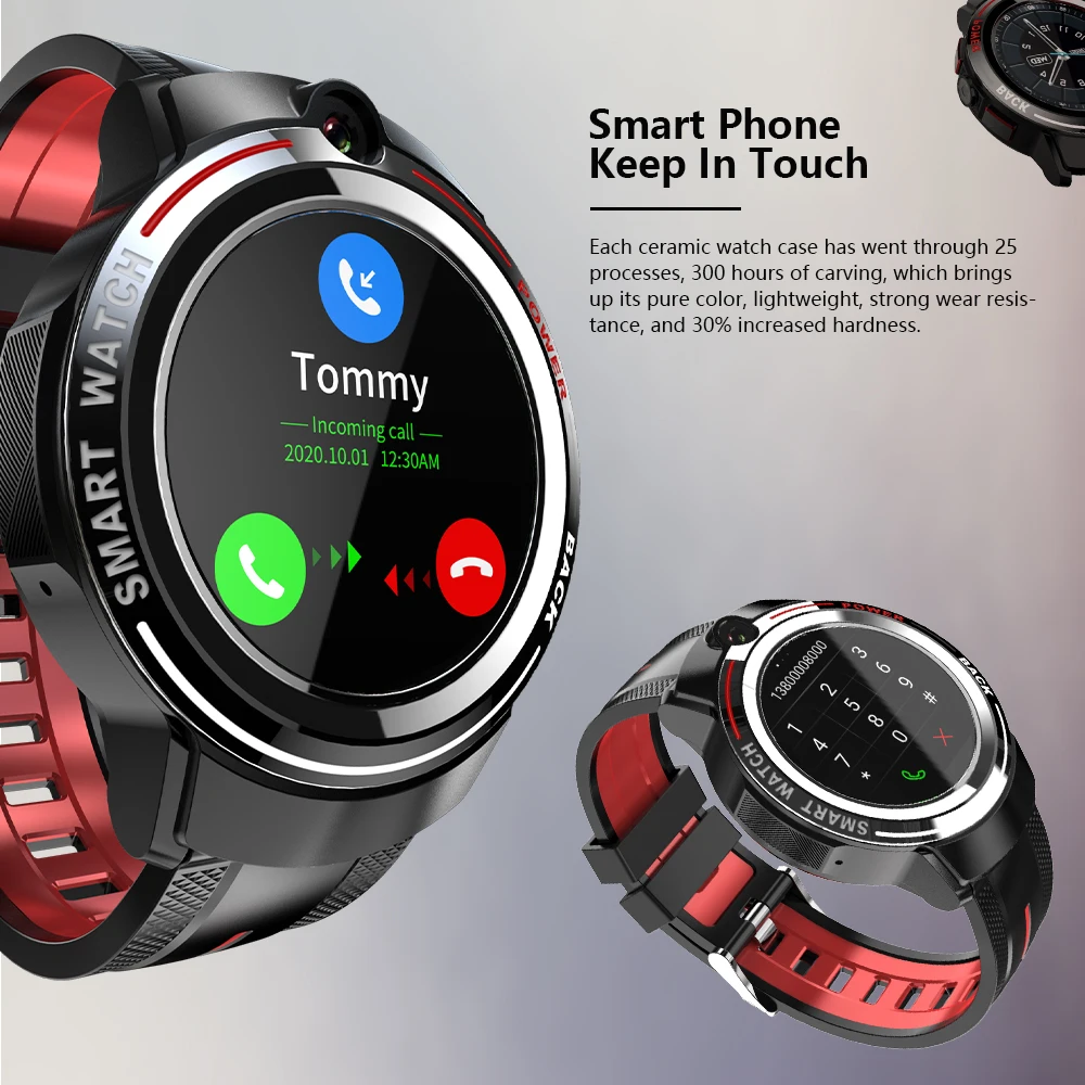LOKMAT 1.39" 4G Smart Watch 1GB+16GB/3GB+32GB Touch Face Unlock Dual Camera Music Video Chat Waterproof Smartwatch For Men Women
LOKMAT 1.39" 4G Smart Watch 1GB+16GB/3GB+32GB Touch Face Unlock Dual Camera Music Video Chat Waterproof Smartwatch For Men Women