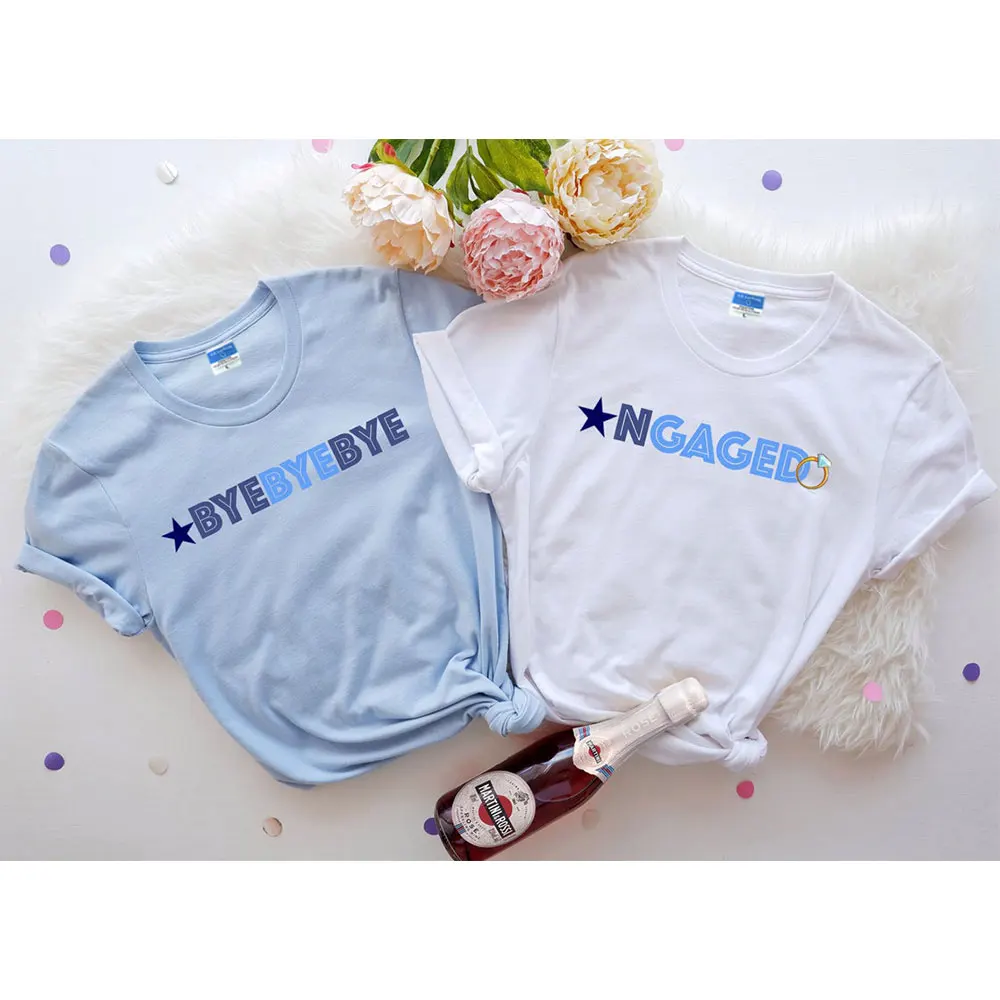 90s Bachelorette Party Shirts Bride Gift Bridesmaid T-Shirt Lady Harajuku O-Neck Cotton Tee Women Top Wedding Clothes Casual BYE
90s Bachelorette Party Shirts Bride Gift Bridesmaid T-Shirt Lady Harajuku O-Neck Cotton Tee Women Top Wedding Clothes Casual BYE