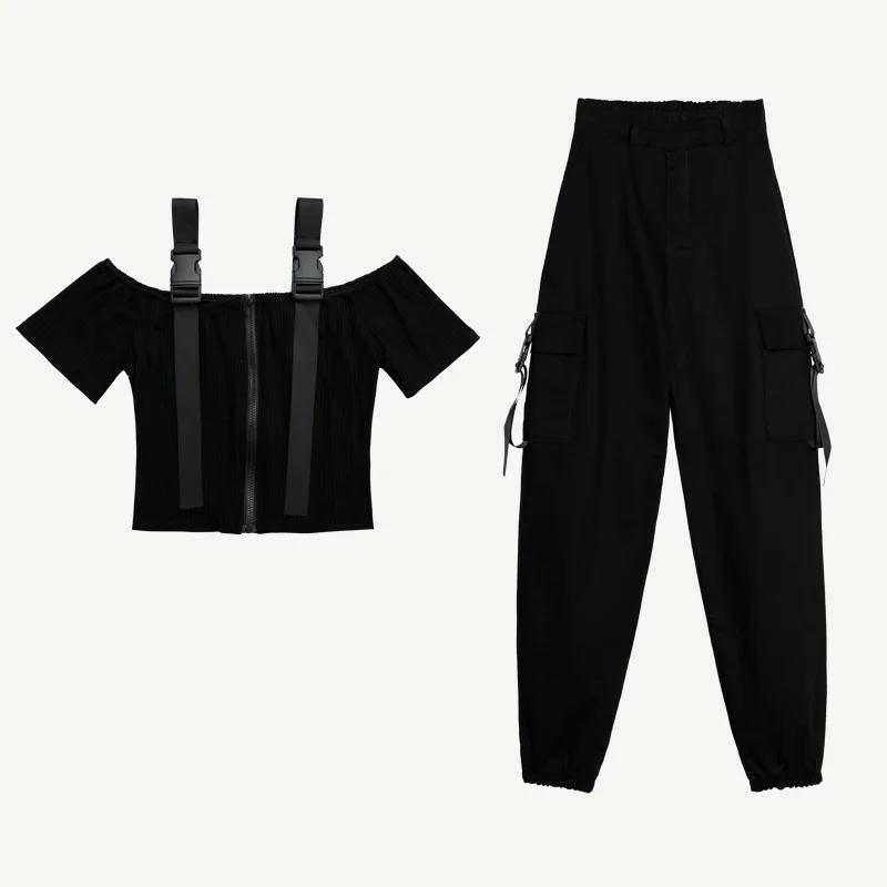 Black Cargo Pants Womens Spring and Autumn New Style High-waisted Pants Slimming Beam Leg Casual Pants
Black Cargo Pants Womens Spring and Autumn New Style High-waisted Pants Slimming Beam Leg Casual Pants