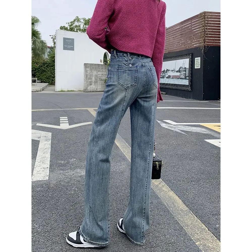Chic Vintage Floor Length Wide Leg Jeans For Women Summer Autumn Streetwear Casual Loose Long Jeans Ladyhigh Waist Denim Pants
Chic Vintage Floor Length Wide Leg Jeans For Women Summer Autumn Streetwear Casual Loose Long Jeans Ladyhigh Waist Denim Pants