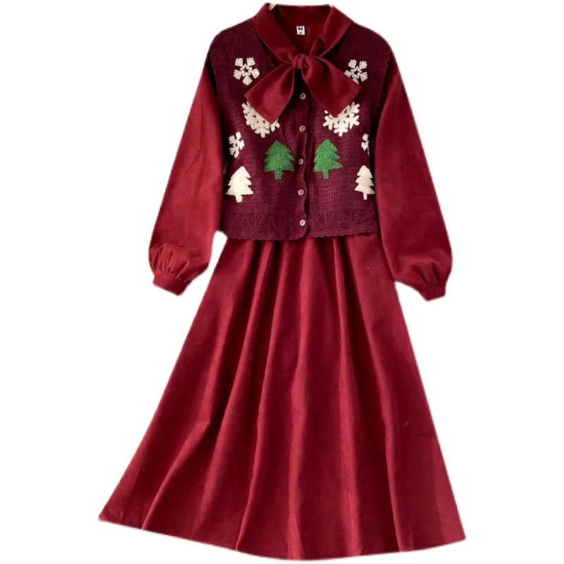 style outfit design are two suit hook flower institute of hollow out knitted vest + wind restoring ancient ways dress
style outfit design are two suit hook flower institute of hollow out knitted vest + wind restoring ancient ways dress