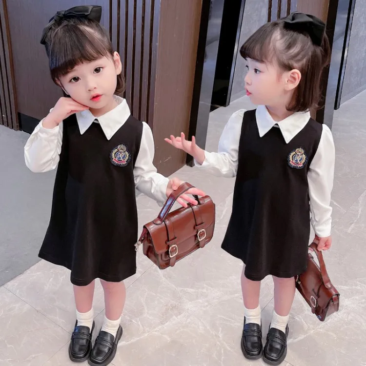 School Uniform Formal Dress Long Sleeve Black and White Dresses for Girls Baby Clothes Girls Set Children's Clothing Sundress
School Uniform Formal Dress Long Sleeve Black and White Dresses for Girls Baby Clothes Girls Set Children's Clothing Sundress