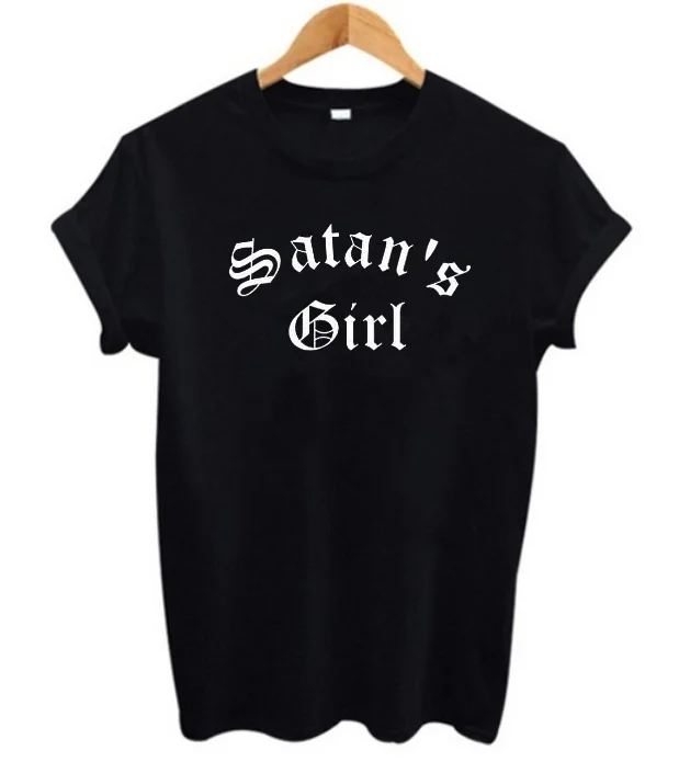 Satan's Girl shirt Satan's Girl Letter Print Women Tshirts Cotton Casual Funny T Shirt for Girl Hipster 90s Grunge Rock Shirt
Satan's Girl shirt Satan's Girl Letter Print Women Tshirts Cotton Casual Funny T Shirt for Girl Hipster 90s Grunge Rock Shirt