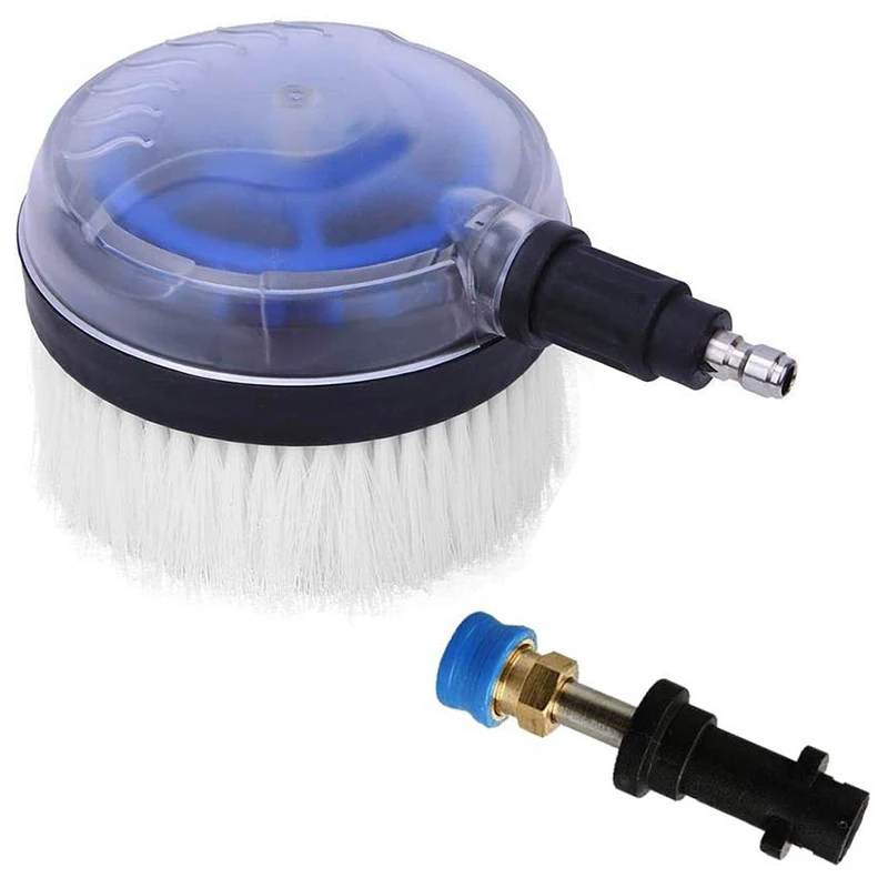 High Pressure Washer Rotating Wash Brush with 1/4 Inch QC,1/4 Inch Blue Holder Coupler Brass Female Quick Connector
High Pressure Washer Rotating Wash Brush with 1/4 Inch QC,1/4 Inch Blue Holder Coupler Brass Female Quick Connector