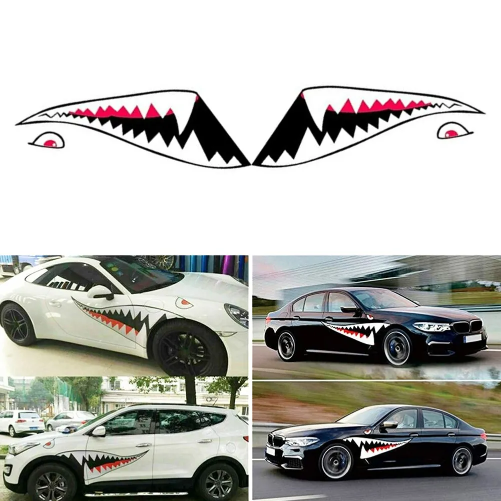 Big Fish Mouth Tooth Stickers Set Decal For Car Side Door Fender Car Accessories High-quality Exterior Stickers
Big Fish Mouth Tooth Stickers Set Decal For Car Side Door Fender Car Accessories High-quality Exterior Stickers