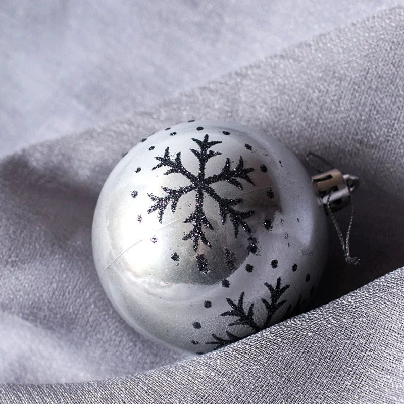 6 Pcs Snowflake Painted Balls Christmas Tree Ornaments Gift Plastic Ball Hanging Holiday Party Decor C66
6 Pcs Snowflake Painted Balls Christmas Tree Ornaments Gift Plastic Ball Hanging Holiday Party Decor C66