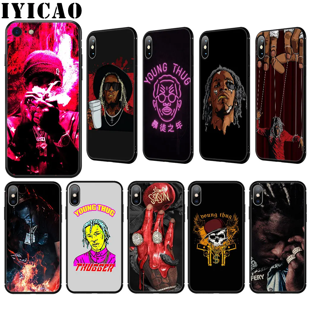 Мягкий силиконовый чехол Rapper Young Thug для iPhone 11 Pro Max XR X XS 8 7 6 6S Plus 5 5S SE|Бамперы| |