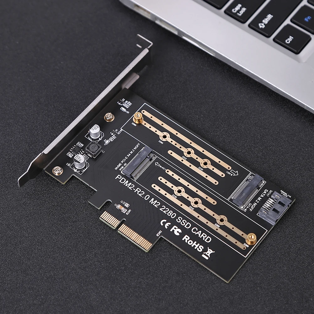 SK4 M.2 NVMe SSD NGFF TO PCIE X4 Adapter M Key Interface Card Suppor PCI Express 3.0 x4 2230-2280 Size m.2 FULL SPEED Good
SK4 M.2 NVMe SSD NGFF TO PCIE X4 Adapter M Key Interface Card Suppor PCI Express 3.0 x4 2230-2280 Size m.2 FULL SPEED Good