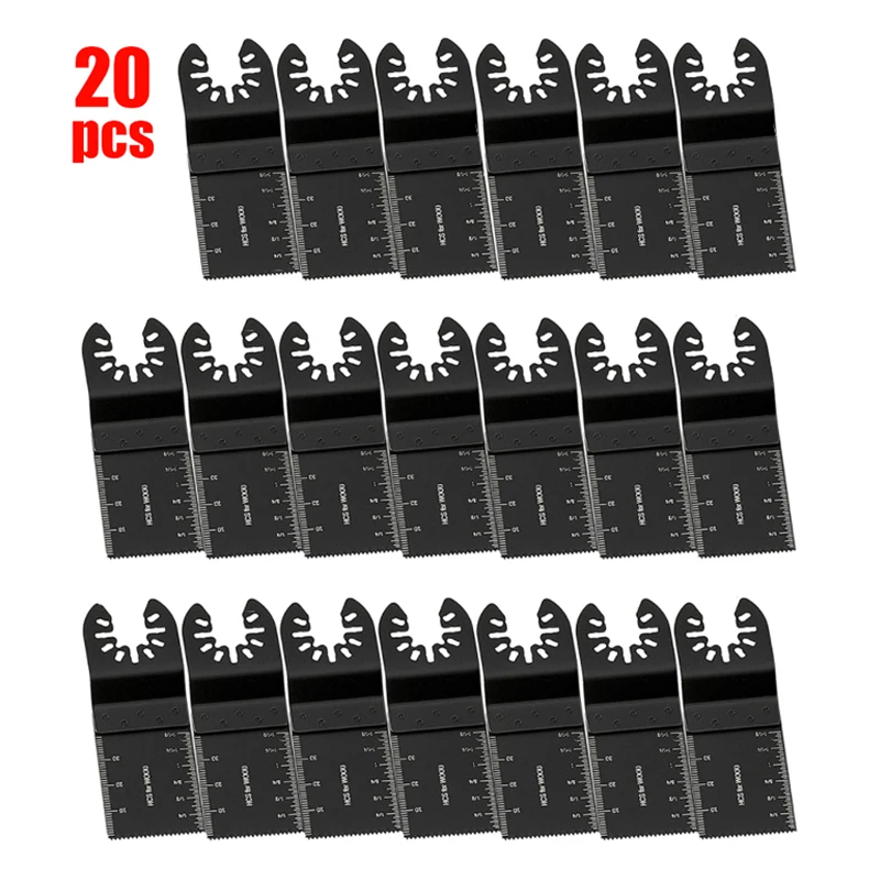 20PCS 34mm Universal HCS Oscillating Multi Tool Saw Blades for Metal Wood Cutting Multitool Woodworking Cutter Power Tools
20PCS 34mm Universal HCS Oscillating Multi Tool Saw Blades for Metal Wood Cutting Multitool Woodworking Cutter Power Tools
