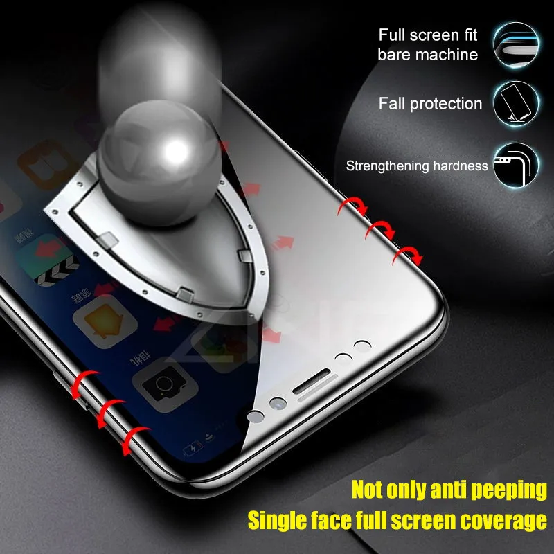 Закаленное стекло ZNP 9H для iPhone X XS 11 Pro Max XR пленка с мягкими краями защиты экрана от