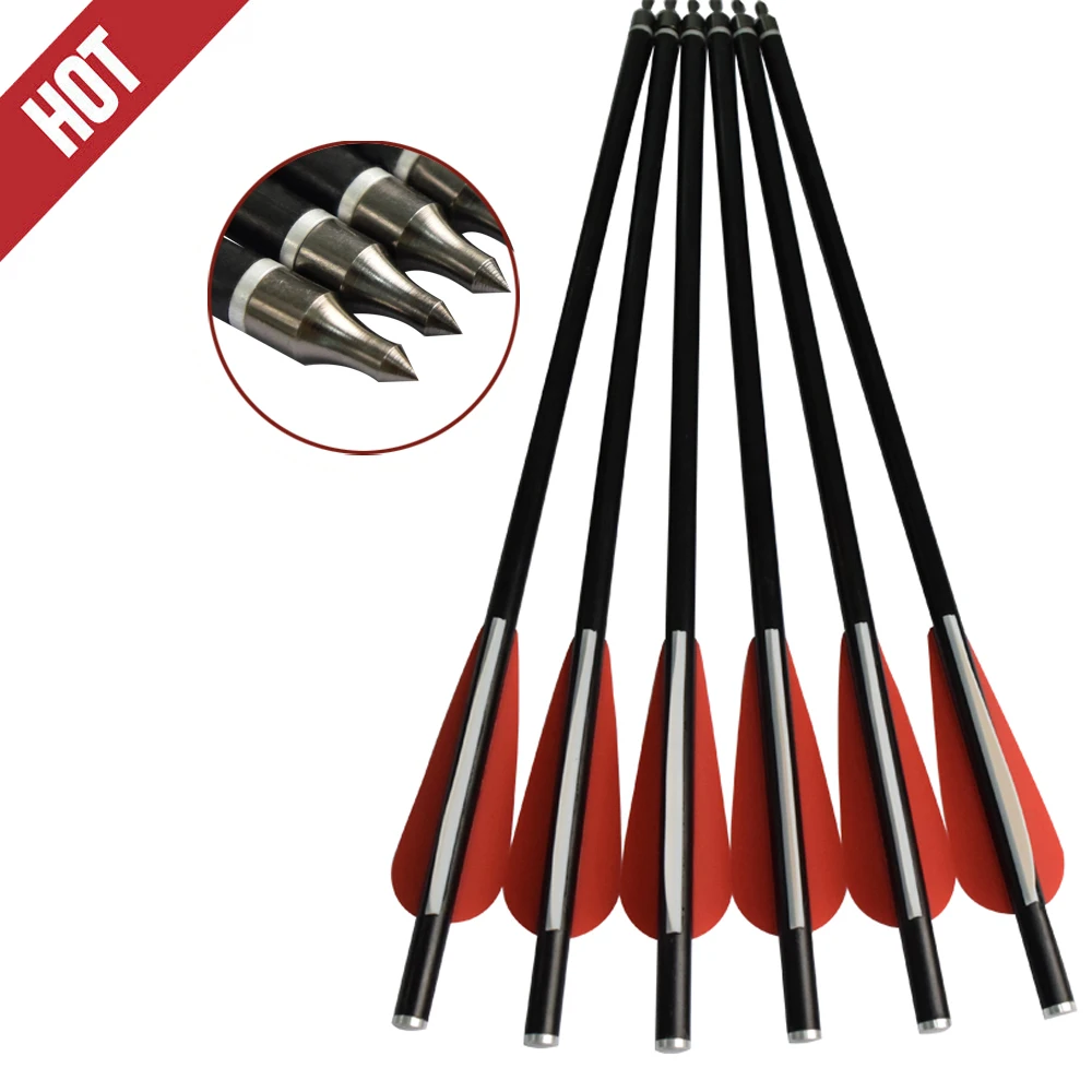 6/12X 14" 16" 18" Fiberglass Arrow Crossbow Bolts Archery Hunting 3" TPU Vane Flat Red White Color 8*6mm Outdoor Free Shipping
6/12X 14" 16" 18" Fiberglass Arrow Crossbow Bolts Archery Hunting 3" TPU Vane Flat Red White Color 8*6mm Outdoor Free Shipping