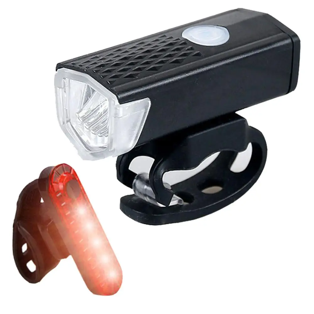 2pcs Bike Lights Rechargeable 300 Bicycle LED Lights Front Headlight + Rear Taillight Bicycle Flashlight Warning Lights
2pcs Bike Lights Rechargeable 300 Bicycle LED Lights Front Headlight + Rear Taillight Bicycle Flashlight Warning Lights
