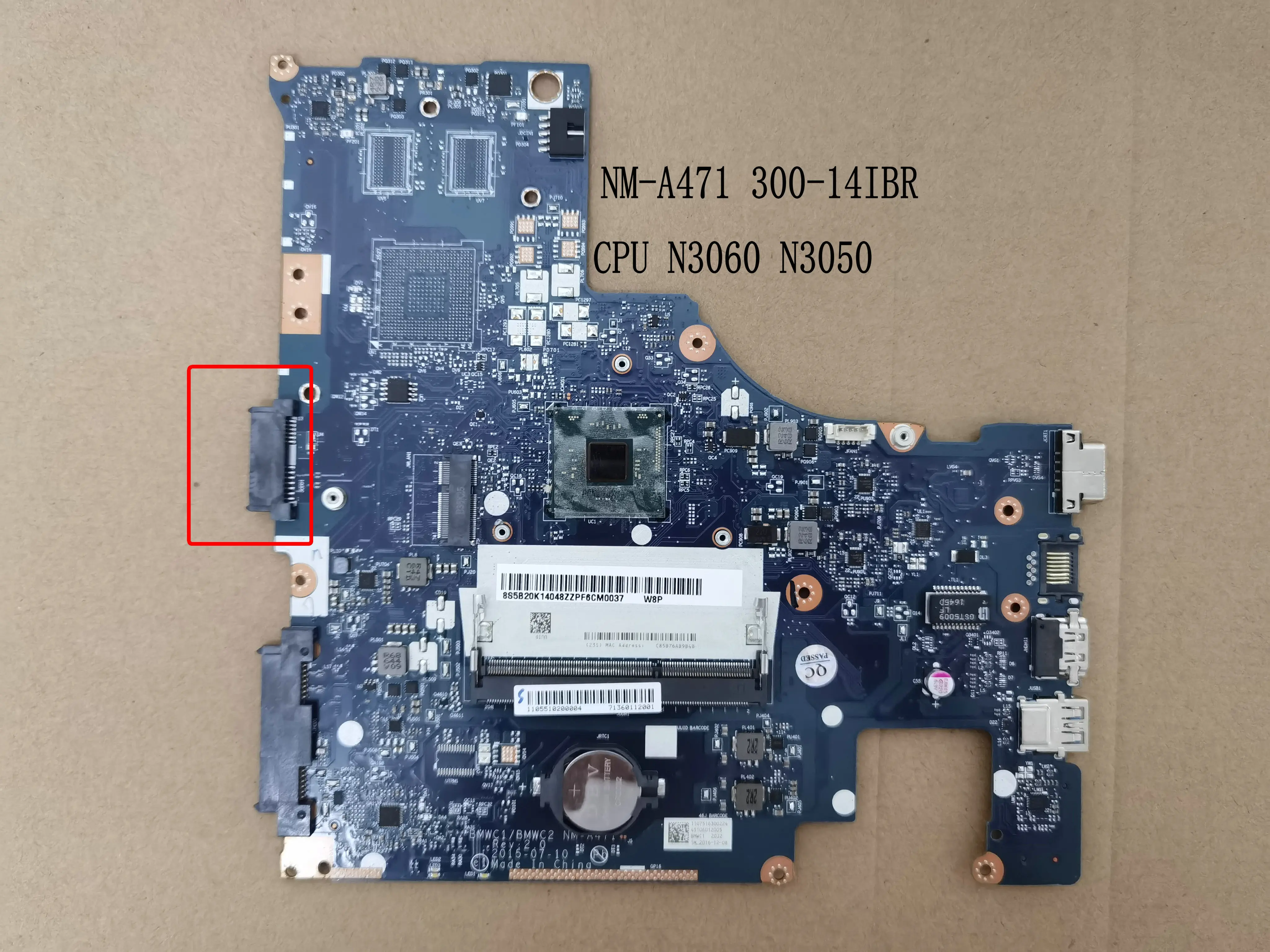 BRAND NEW MOTHERBOARD FOR LENOVO 300-14IBR NOTEBOOK 14 Inch WITH CPU N3060 / N3050
BRAND NEW MOTHERBOARD FOR LENOVO 300-14IBR NOTEBOOK 14 Inch WITH CPU N3060 / N3050