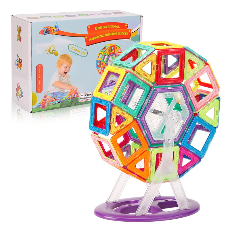 68PCS Mini Magnetic Magnet Toy Tiles Building Blocks Magnetic Ferris Wheel Set Model Educational Toys For Children Kids Gifts 
68PCS Mini Magnetic Magnet Toy Tiles Building Blocks Magnetic Ferris Wheel Set Model Educational Toys For Children Kids Gifts