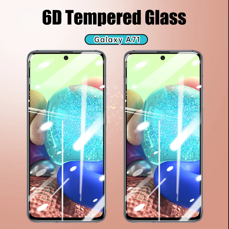 6D Full Glue Cover Tempered Glass For Samsung Galaxy A51 A71 A31 A41 A11 M31s M21 M31 A21s Note 10 S10 Lite Screen Proetctor |