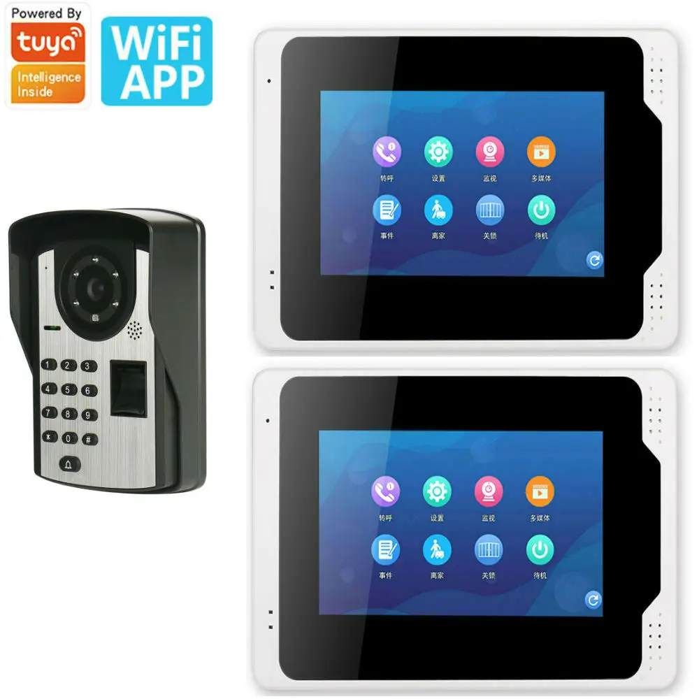 7inch Wired/Wireless Wifi RFID Password Video Door Phone Doorbell Intercom Entry System with IR 1080P Camera
7inch Wired/Wireless Wifi RFID Password Video Door Phone Doorbell Intercom Entry System with IR 1080P Camera