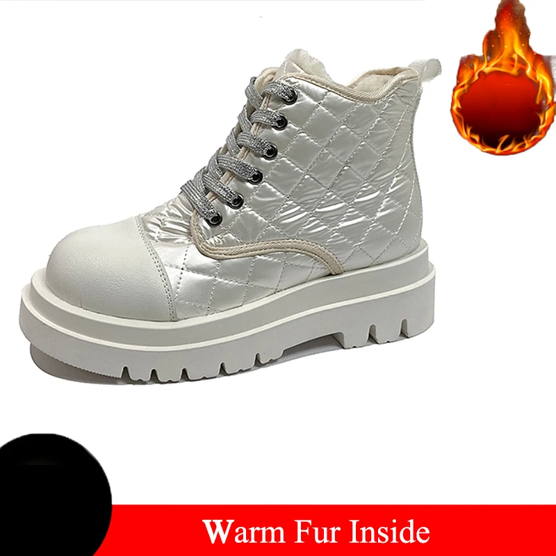 Women Plush Warm Fur Ankle Boots 2021 Winter Shoes White Snow Boots Woman Platform Short Motorcycle Combat Boots Size 35-42
Women Plush Warm Fur Ankle Boots 2021 Winter Shoes White Snow Boots Woman Platform Short Motorcycle Combat Boots Size 35-42