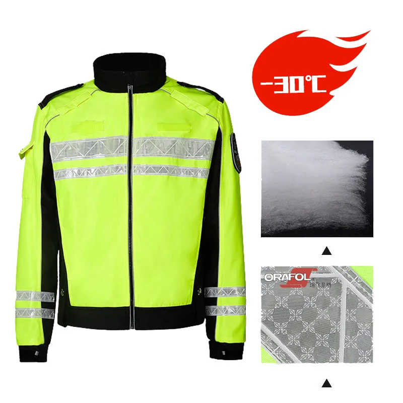 hi vis Winter Jacket with 3M Reflective Tape Cold Protection for Motorcycle Safety Clothing Working Clothes Multi Pockets
hi vis Winter Jacket with 3M Reflective Tape Cold Protection for Motorcycle Safety Clothing Working Clothes Multi Pockets