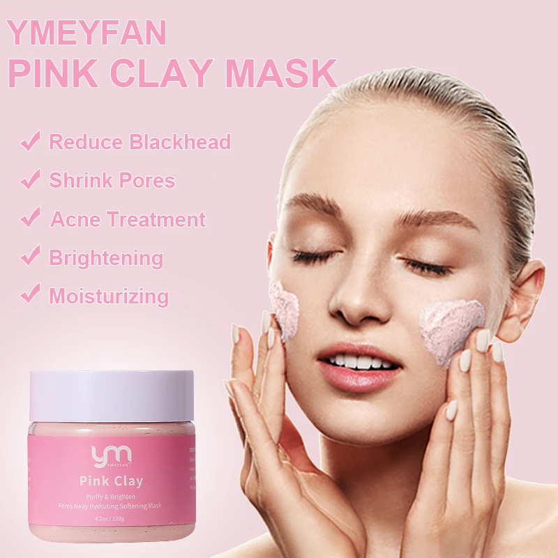 Wholesale 120G Pink Clay Mud Mask Acne Blackhead Remover Deep Cleansing Porefining Face Mask Beauty Skin Care Facial Clay Mask 
Wholesale 120G Pink Clay Mud Mask Acne Blackhead Remover Deep Cleansing Porefining Face Mask Beauty Skin Care Facial Clay Mask