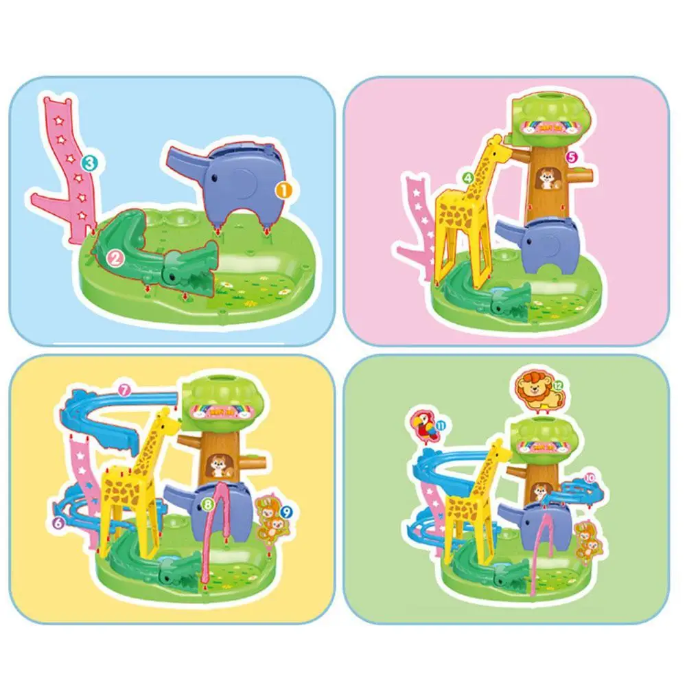 Cartoon Zoo Tumbler Slide Rail Toy Puzzle Early Childhood Education Assembly Track Ball Toys Educational Toys
Cartoon Zoo Tumbler Slide Rail Toy Puzzle Early Childhood Education Assembly Track Ball Toys Educational Toys
