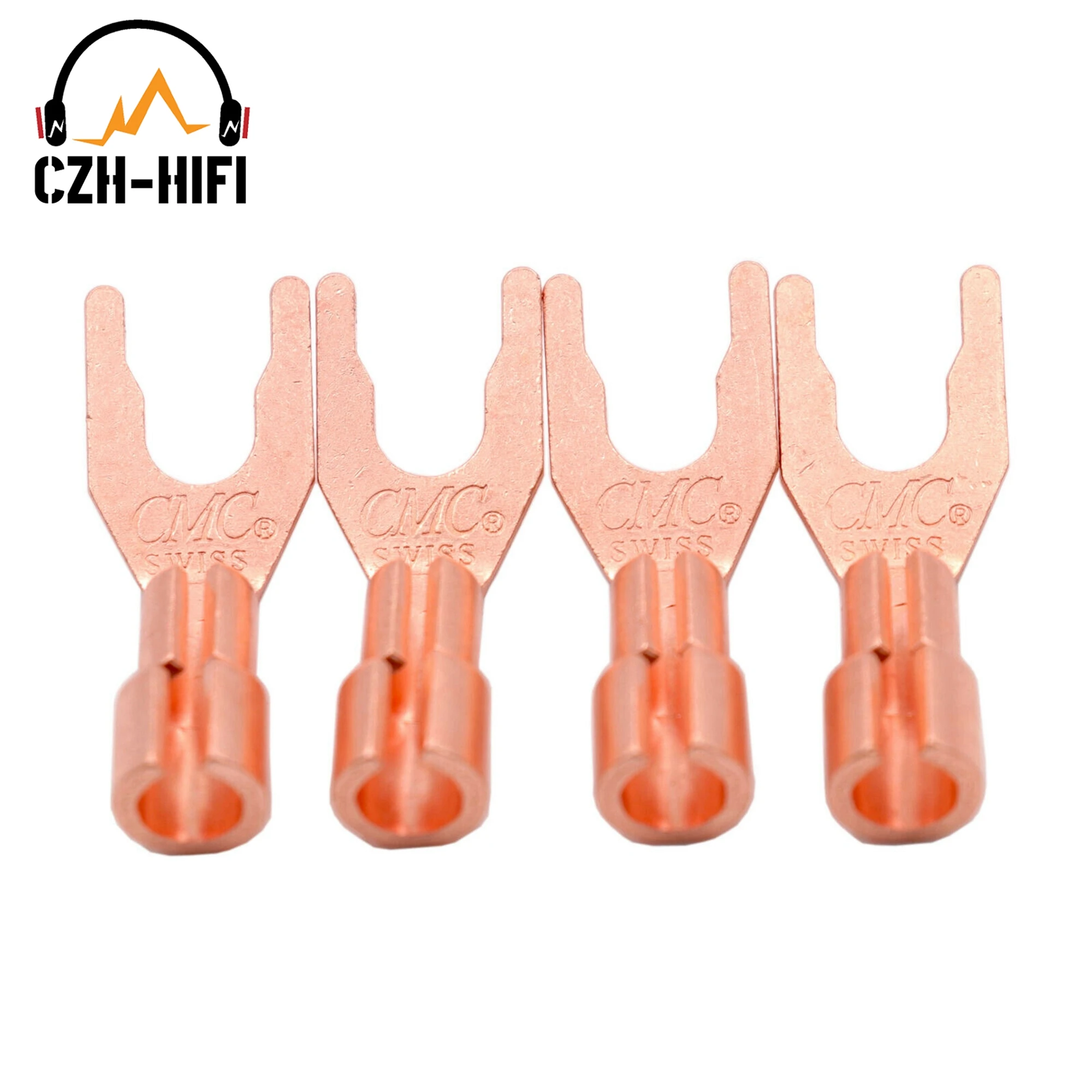 4pcs CMC 6005R CU Banana Plug Spade Y Fork Connector Copper Speaker Cable Terminal Binding Post Jack Adapter HiFi Audio DIY
4pcs CMC 6005R CU Banana Plug Spade Y Fork Connector Copper Speaker Cable Terminal Binding Post Jack Adapter HiFi Audio DIY