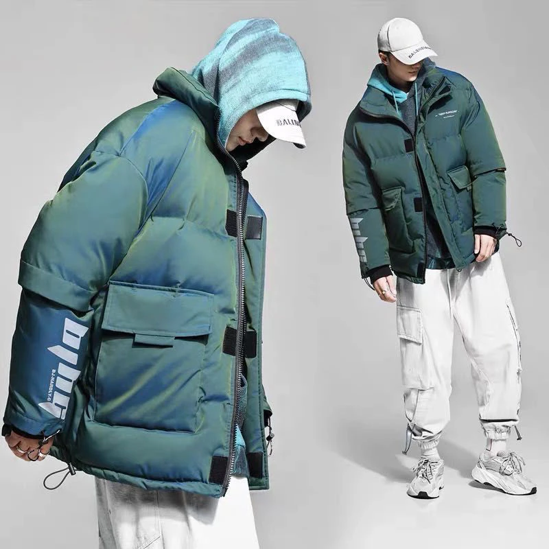 Winter Men Down Jacket Fashion White Duck Down Coat Stand-up Collar Puffer Jacket with Big Pockets Man Bright Colorful Parkas
Winter Men Down Jacket Fashion White Duck Down Coat Stand-up Collar Puffer Jacket with Big Pockets Man Bright Colorful Parkas