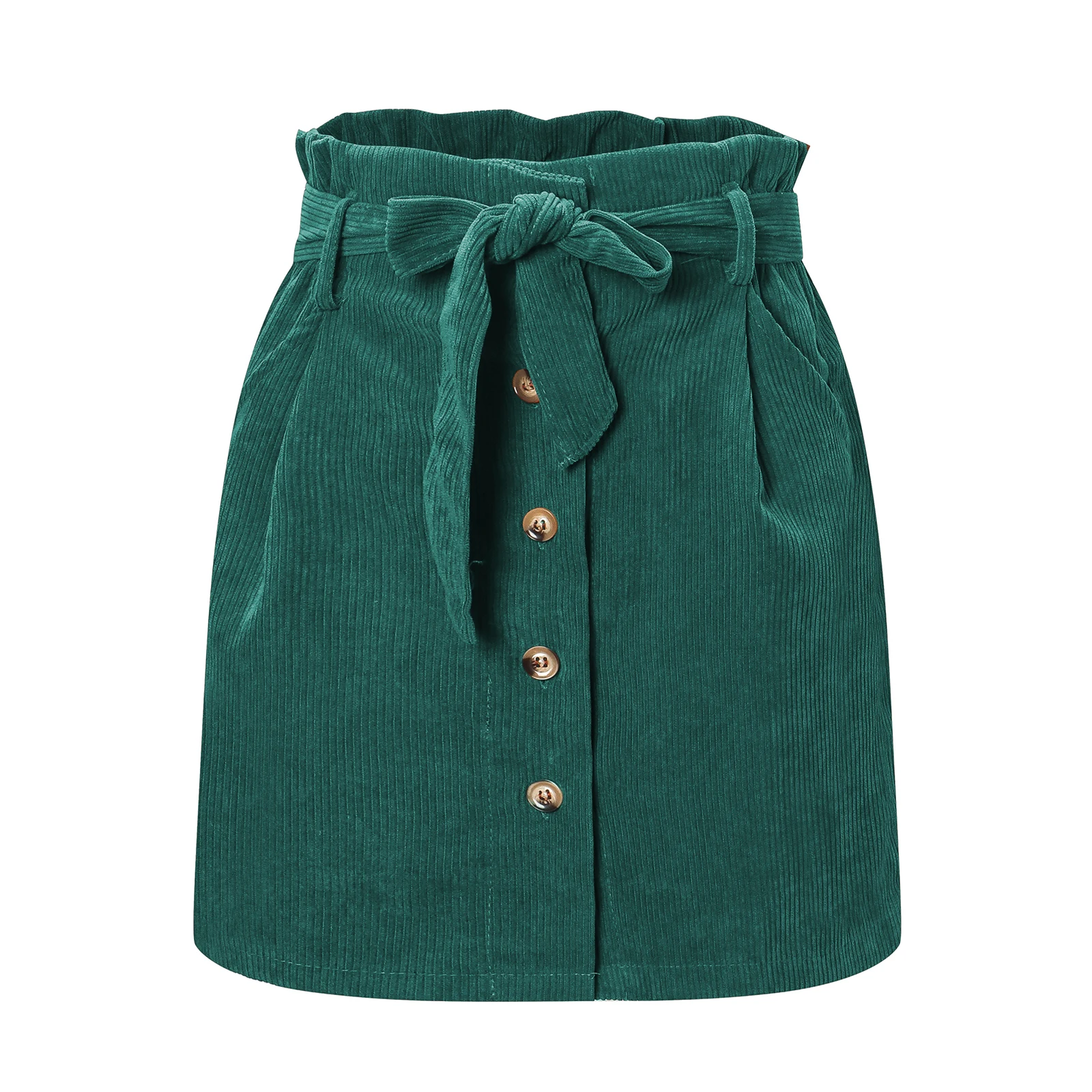 Women Autumn Winter Fashion Casual Sashes High Waist Corduroy A Line Mini Skirts with Stylish Button Belt Pocket
Women Autumn Winter Fashion Casual Sashes High Waist Corduroy A Line Mini Skirts with Stylish Button Belt Pocket