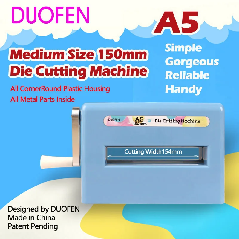 DUOFEN die cutting machine A5 150mm 6inch stencil embossing machine leather cutting fabric cutting for DIY 2020 New
DUOFEN die cutting machine A5 150mm 6inch stencil embossing machine leather cutting fabric cutting for DIY 2020 New