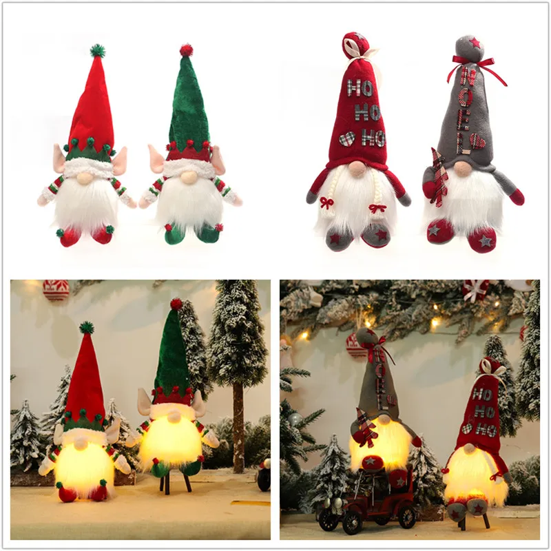 Merry Christmas Decorations for Home Noel Glowing Elf Faceless Doll with Lights Christmas Ornaments New Year 2022 Decor Navidad
Merry Christmas Decorations for Home Noel Glowing Elf Faceless Doll with Lights Christmas Ornaments New Year 2022 Decor Navidad