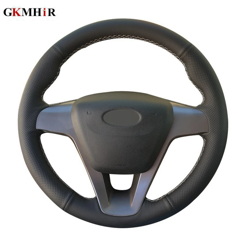 Car Steering Wheel Covers for Lada Vesta 2015 2016 2017 DIY Black Artificial Leather Hand-stitched Steering Wheel Cover
Car Steering Wheel Covers for Lada Vesta 2015 2016 2017 DIY Black Artificial Leather Hand-stitched Steering Wheel Cover
