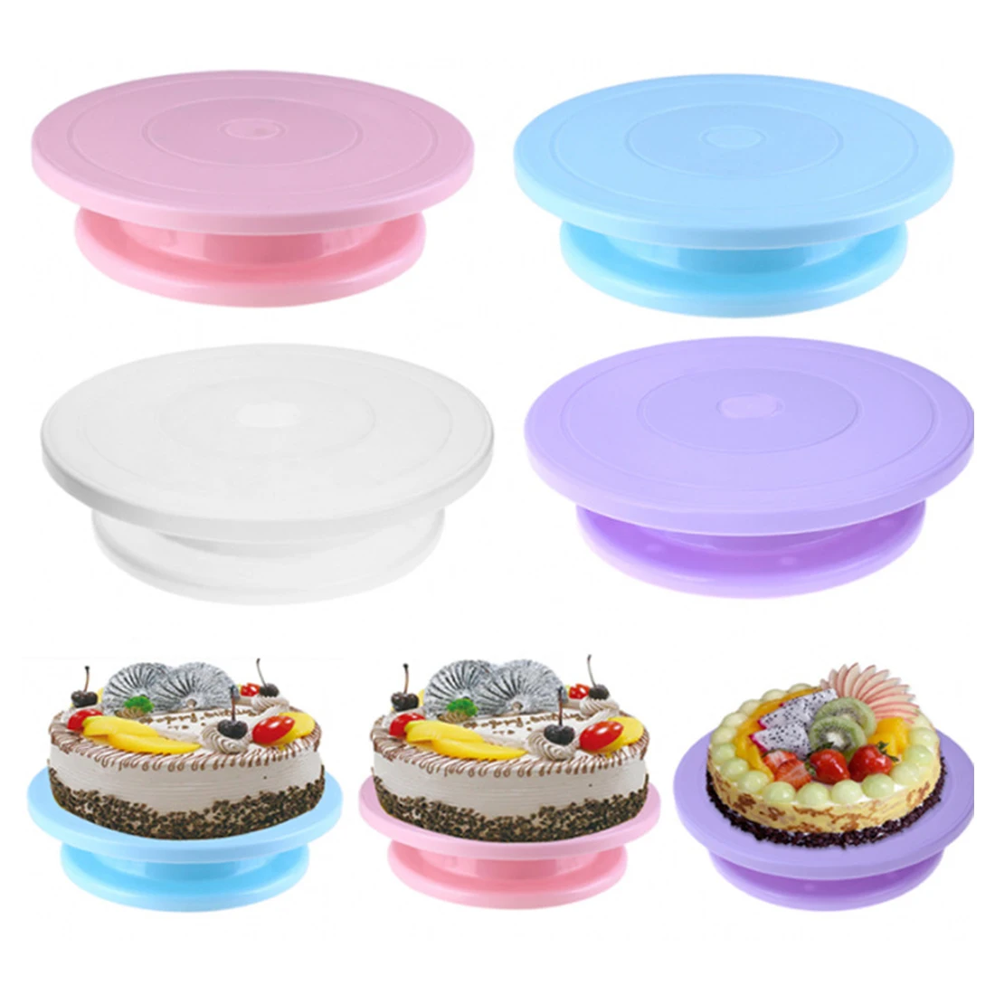 DIY Cake Plate Rotating Round Cake Turntable Baking Silicone Mold Cake Decorating Tools Rotary Table Pastry Supplies Cake Stand
DIY Cake Plate Rotating Round Cake Turntable Baking Silicone Mold Cake Decorating Tools Rotary Table Pastry Supplies Cake Stand