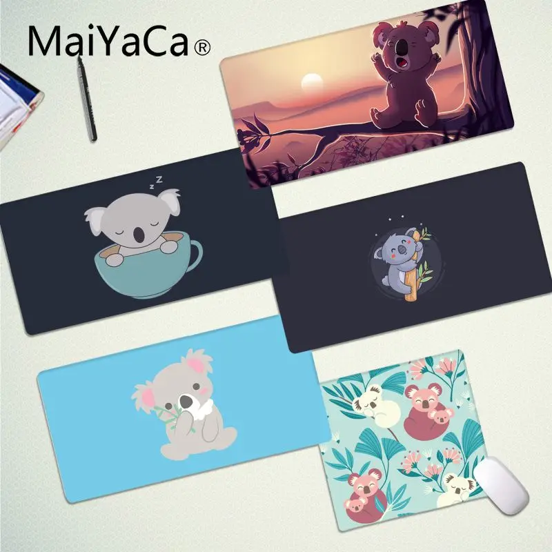 MaiYaCa Cute Koala Bear Anime Keyboards Mat Rubber Gaming mousepad Desk Mat for large Edge Locking Gameing World of tanks CS GO
MaiYaCa Cute Koala Bear Anime Keyboards Mat Rubber Gaming mousepad Desk Mat for large Edge Locking Gameing World of tanks CS GO