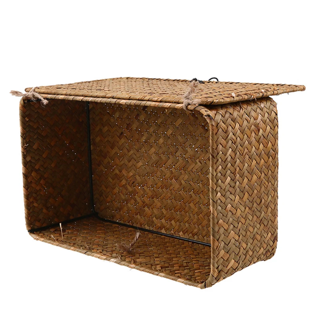 3pcs New Seaweed With Button Woven Basket Straw Woven Debris Desktop Storage Box Hand-woven Storage Basket - Size S, M,
3pcs New Seaweed With Button Woven Basket Straw Woven Debris Desktop Storage Box Hand-woven Storage Basket - Size S, M,