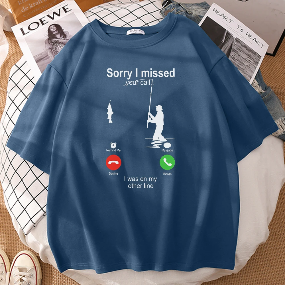 Sorry I Missed I Was On My Other Line Printing Mens Oversized T-Shirts Cool O-Neck T Shirt Breathable T Shirts Casual Men Tops
Sorry I Missed I Was On My Other Line Printing Mens Oversized T-Shirts Cool O-Neck T Shirt Breathable T Shirts Casual Men Tops