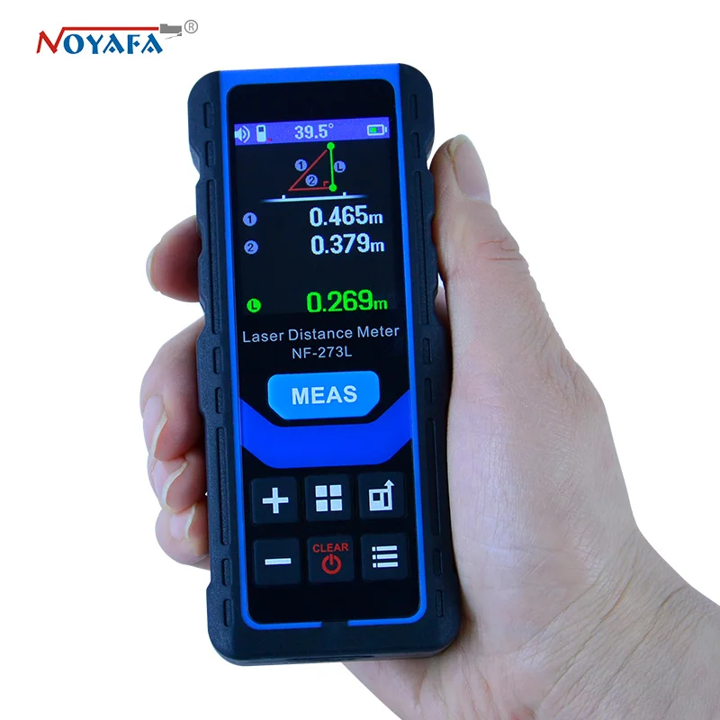 

Noyafa NF-273L Laser Distance Meter 60M 80M 120M Rangefinder Laser Tape Range Finder Measure Length Area Volume Ruler Test Tool