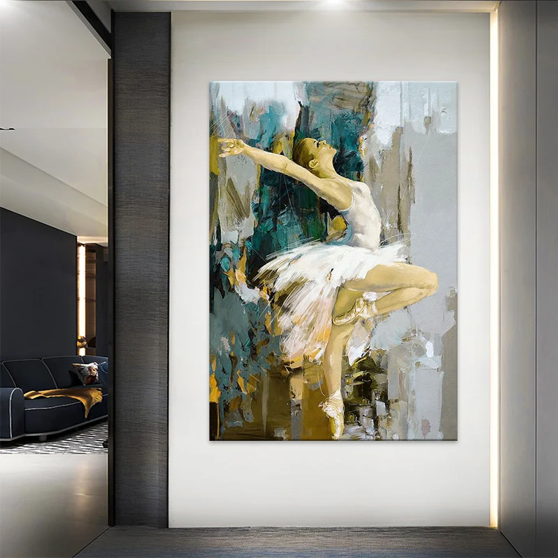 Dancing Ballerina Canvas Painting Ballet Dancer Painted Abstract Girl Wall Paintings Wall Art Pictures for Home Living Room
Dancing Ballerina Canvas Painting Ballet Dancer Painted Abstract Girl Wall Paintings Wall Art Pictures for Home Living Room